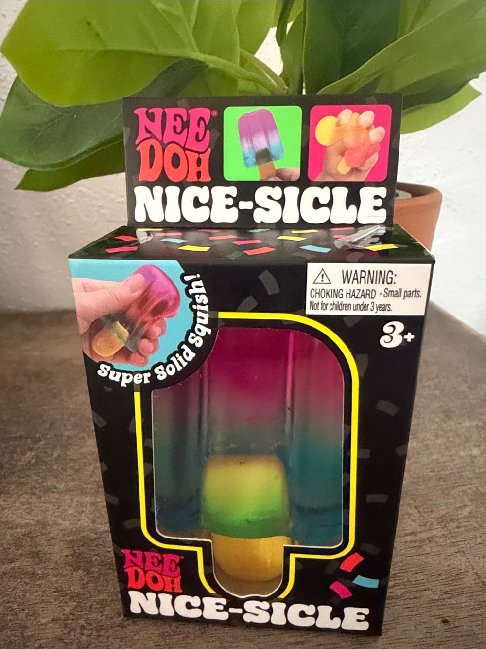 NeeDoh Nice-Sicle Rainbow Popsicle Squishy Toy